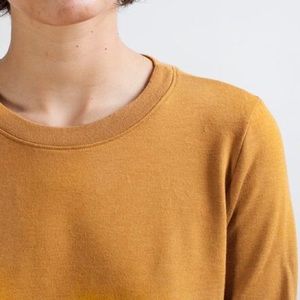 Everlane Mustard Yellow Light Sweater